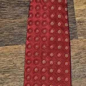 IKE BEHAR mens rochester big & tall 100% silk tie SIZE 68x4 COLOR RED